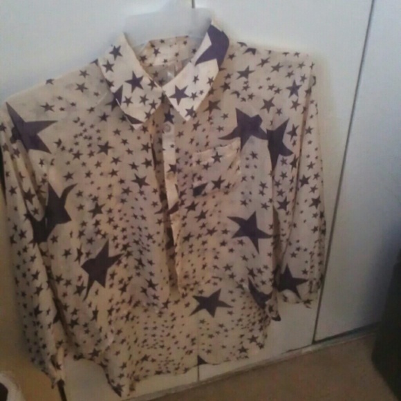 Cute sheer button up