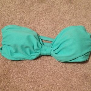 blue bathing suit top