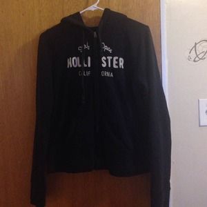 Hollister Navy Full Zip