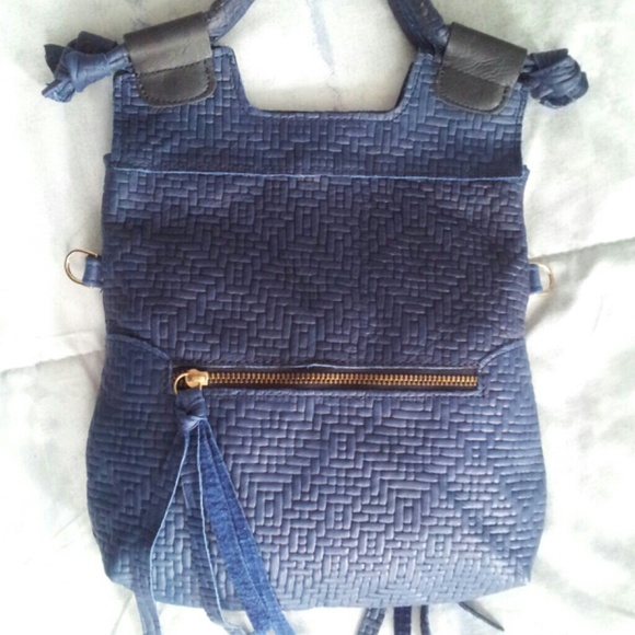 Foley + Corinna DISCO CITY TOTE in soft woven blue