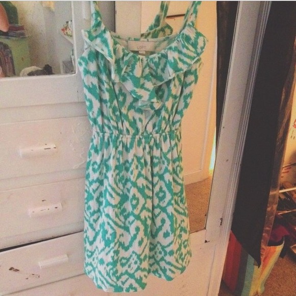 Cute teal and white sundress