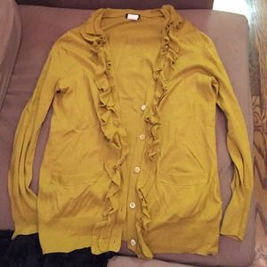 J crew women's sweater XS burnt yellow