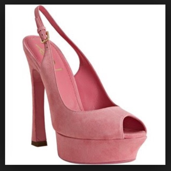 Yves Saint Laurent YSL 
pink suede 'Palais 105'