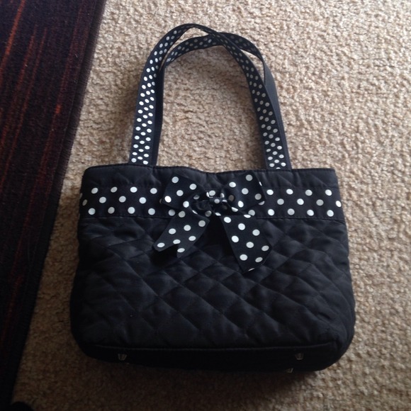 Polka dotted purse