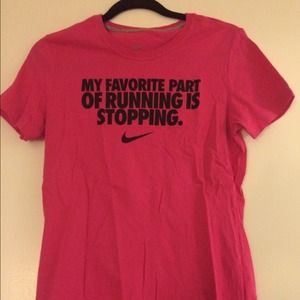 2 Slim cut size Large Nike running shirts