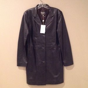 Never Worn Leather Jacket from Italy