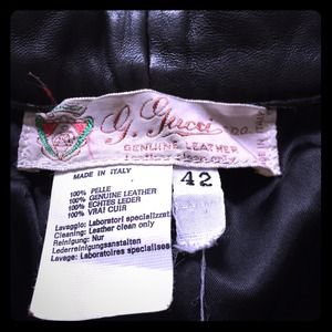 Authentic Vintage Gucci Leather Pants