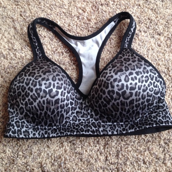 Grey cheetah VS sports bra