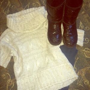 Oatmeal color sweater shirt