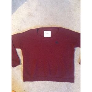 A&F Burgundy Raglan Sweater