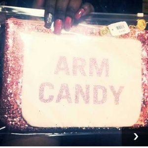 2 NEW VS crusted glitz Cosmetic pouches