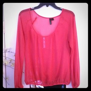 Gently worn sheer top