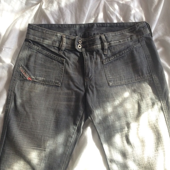 2000’s style Diesel jeans in stonewashed grey