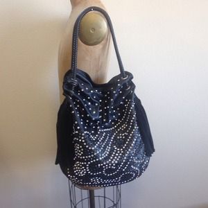 Sparkly and funky oversized hobo