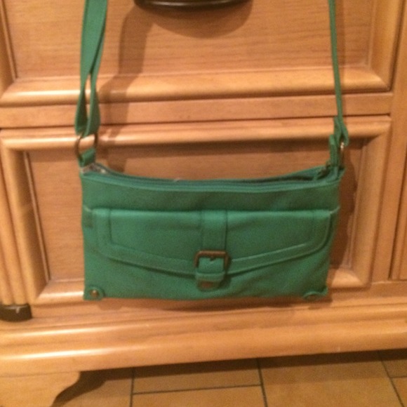 Soft green cross body