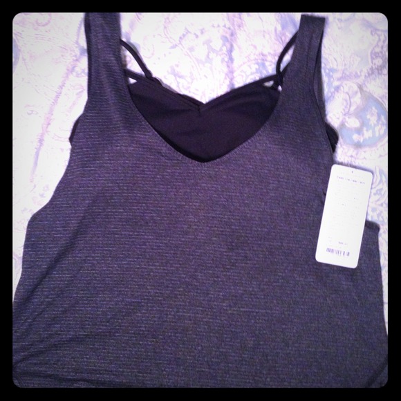Lululemon Seek The Heat Tank 10 HBLK/BLK NWT