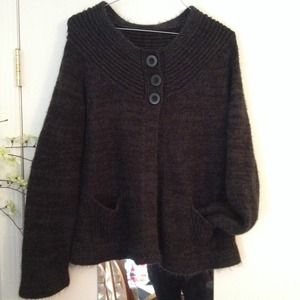 3 button sweater