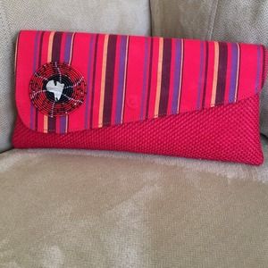 An African handmade clutch