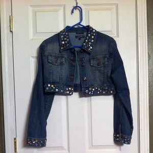 Rhinestone Jean Jacket