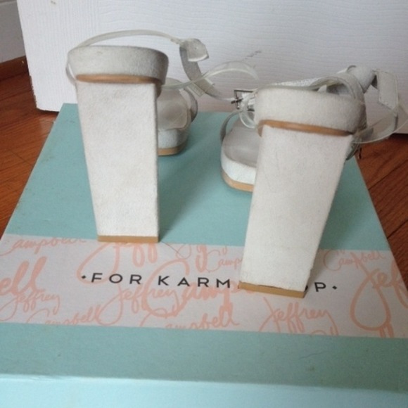 Jeffrey Campbell White Suede Genera - Picture 3 of 4