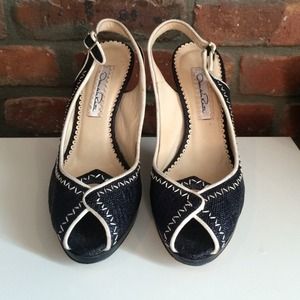 Oscar De La Renta Peeptoe Heels