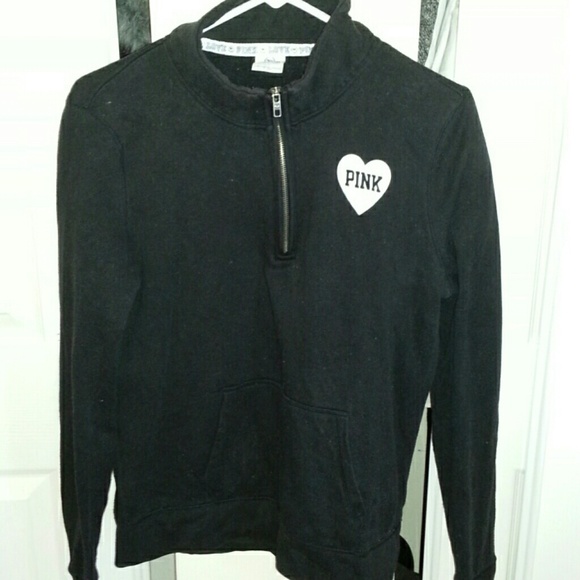 Victoria's secret black half zip