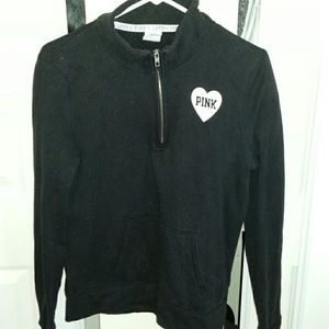 Victoria's secret black half zip