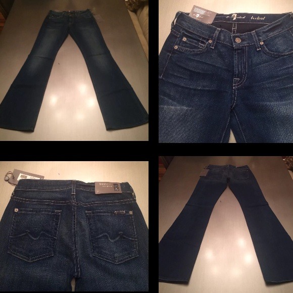 NWT! Seven for All Mankind Org Bootcut 25 Med Wash - Picture 2 of 5