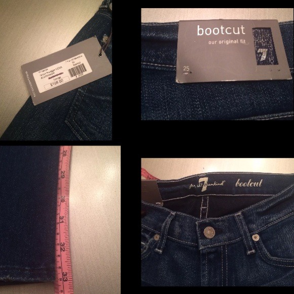 NWT! Seven for All Mankind Org Bootcut 25 Med Wash - Picture 3 of 5