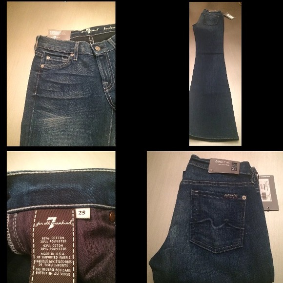 NWT! Seven for All Mankind Org Bootcut 25 Med Wash - Picture 5 of 5