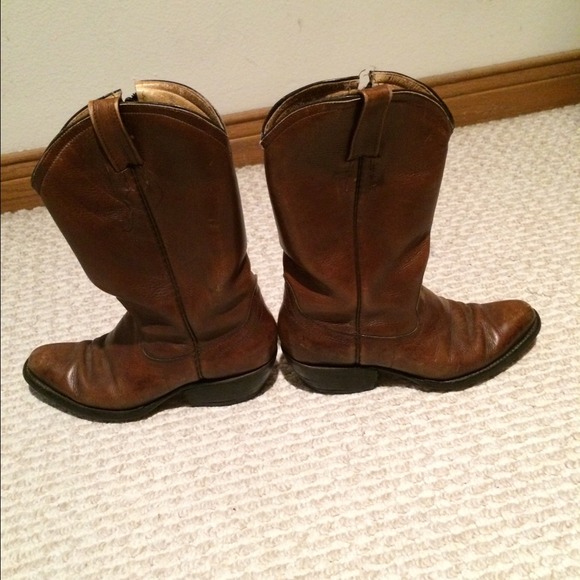 Unique brown vintage boots