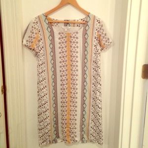 Patterned shift dress