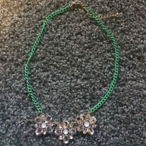 charlotte russe green necklace