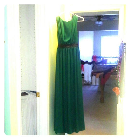 Beautiful long green dress