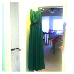 Beautiful long green dress