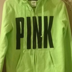 PINK zip up sweatshirt