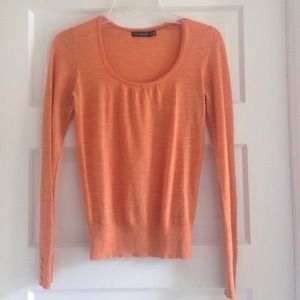 The Limited Scoop-neck sweater in pumpkin/orange