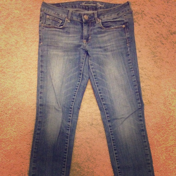 American Eagle size 6 short skinny jeans - Picture 1 of 4