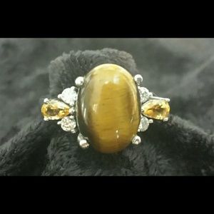 New. Karis Collection Tigers Eye Ring