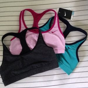 (BUNDLED) THREE Nike sports bras
