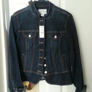 White house black market denim jacket