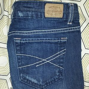 Aero denim shorts