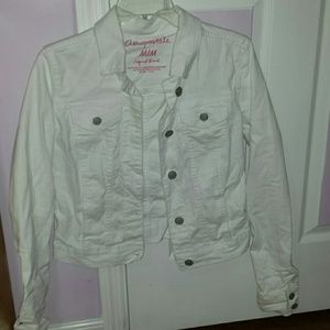 White denim jacket