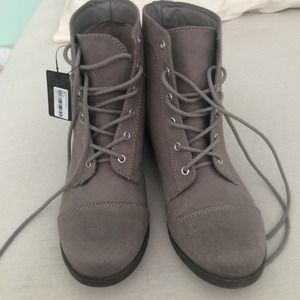 Forever 21 gray boots,