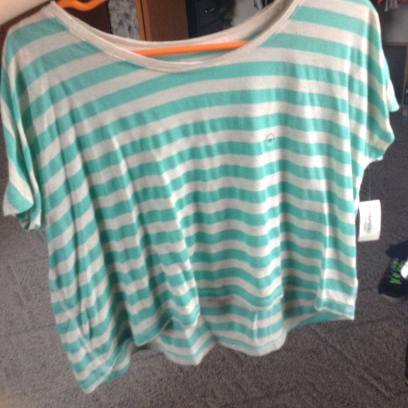 aeropostale striped crop top