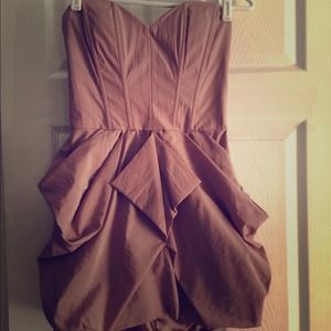 Bebe Pink short and flirty corset dress.