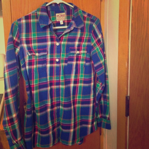 Old Navy plaid button up