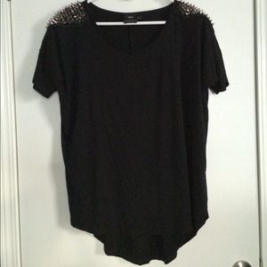 ASOS Black Maternity Tunic w/ Studded Shoulders