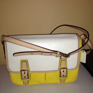Coach Park Colorblock Leather Crossbody Flap