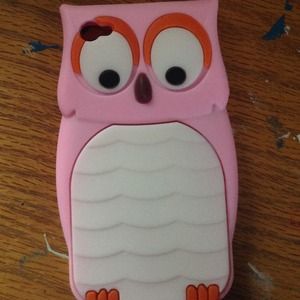 pink owl case for iphone 4/4s